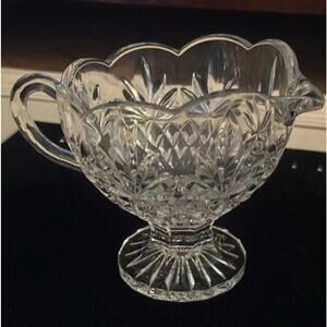 Vintage Pineapple Collection by Godinger footed creamer / sauce / gravy bowl